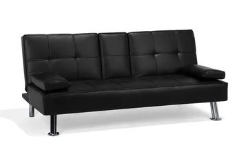 Bäddsoffa Svart - Møbler - Sofaer - Sovesofaer - 3 seters sovesofa
