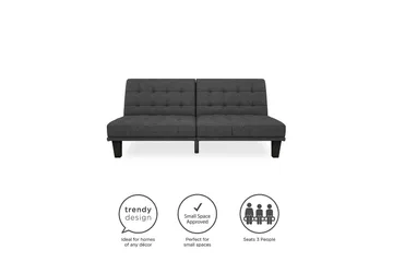 Dexter Futon Grå - Dorel Home - Møbler - Sofaer - Sovesofaer - Futon - Futon sofa