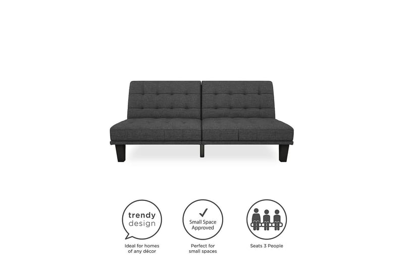 Dexter Futon Grå - Dorel Home - Møbler - Sofaer - Sovesofaer - Futon - Futon sofa