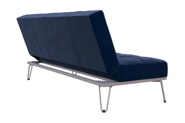 Elle Futon Fløyel/Blå - Novogratz - Møbler - Sofaer - Sovesofaer - Futon - Futon sofa