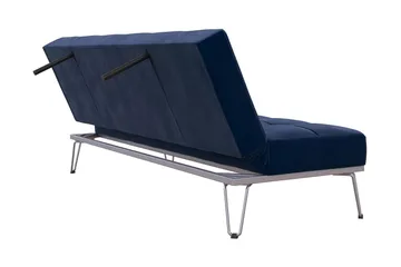 Elle Futon Fløyel/Blå - Novogratz - Møbler - Sofaer - Sovesofaer - Futon - Futon sofa