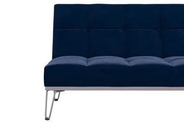 Elle Futon Fløyel/Blå - Novogratz - Møbler - Sofaer - Sovesofaer - Futon - Futon sofa