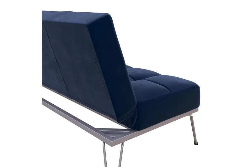 Elle Futon Fløyel/Blå - Novogratz - Møbler - Sofaer - Sovesofaer - Futon - Futon sofa