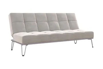 Elle Futon Fløyel/Grå - Novogratz - Møbler - Sofaer - Sovesofaer - Futon - Futon sofa