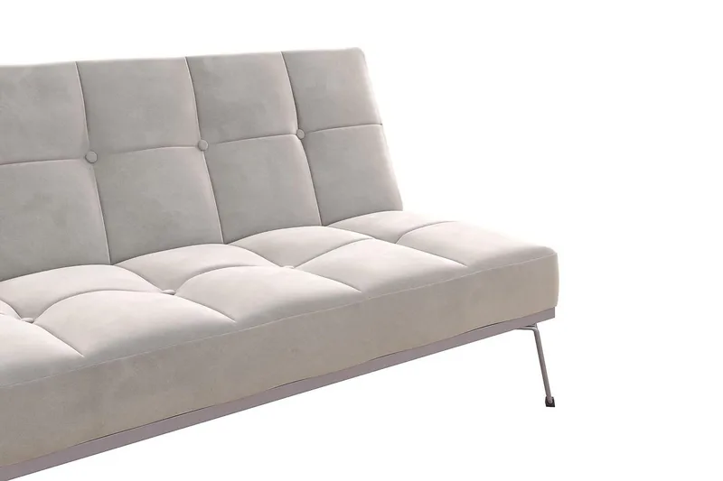 Elle Futon Fløyel/Grå - Novogratz - Møbler - Sofaer - Sovesofaer - Futon - Futon sofa
