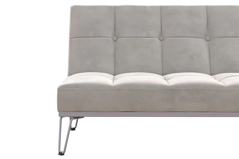 Elle Futon Fløyel/Grå - Novogratz - Møbler - Sofaer - Sovesofaer - Futon - Futon sofa