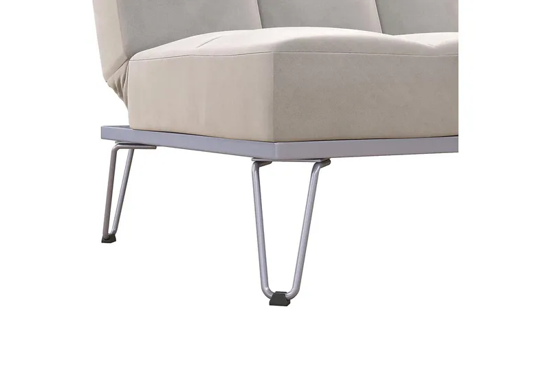 Elle Futon Fløyel/Grå - Novogratz - Møbler - Sofaer - Sovesofaer - Futon - Futon sofa