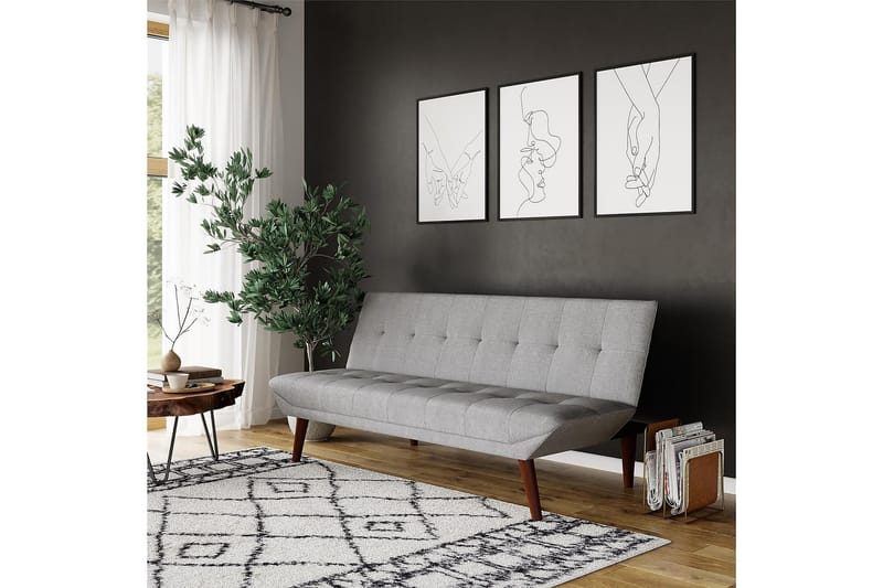Futon Adley Lyslingrå - Dorel Home - Futon sofa