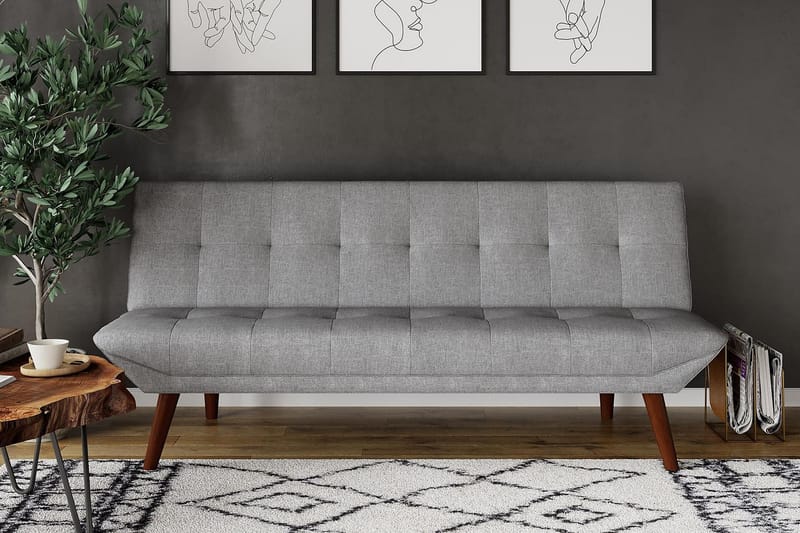 Futon Adley Lyslingrå - Dorel Home - Futon sofa