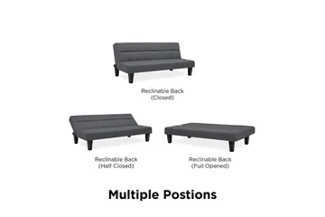 Kebo Futon Grå - Dorel Home - Møbler - Sofaer - Sovesofaer - Futon - Futon sofa