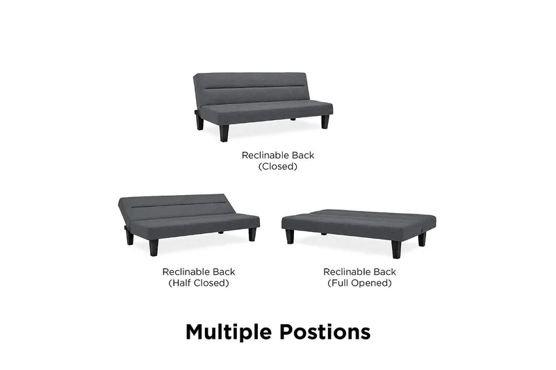 Kebo Futon Grå - Dorel Home - Møbler - Sofaer - Sovesofaer - Futon - Futon sofa
