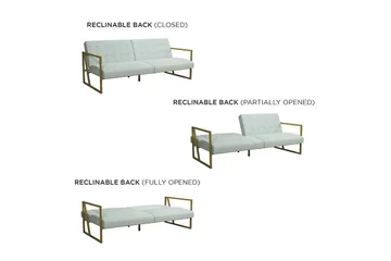 Lexington Futon Teal - CosmoLiving - Møbler - Sofaer - Sovesofaer - Futon - Futon sofa