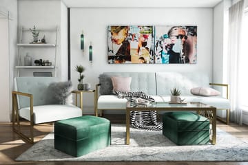 Lexington Futon Teal - CosmoLiving - Møbler - Sofaer - Sovesofaer - Futon - Futon sofa