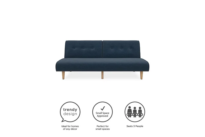 Palm Springs Futon Blå - Novogratz - Møbler - Sofaer - Sovesofaer - Futon - Futon sofa