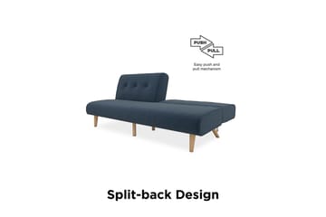 Palm Springs Futon Blå - Novogratz - Møbler - Sofaer - Sovesofaer - Futon - Futon sofa