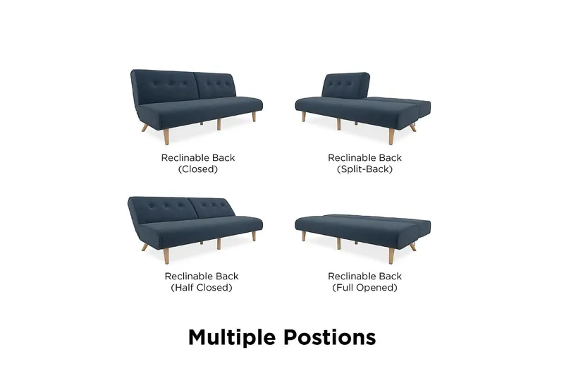 Palm Springs Futon Blå - Novogratz - Møbler - Sofaer - Sovesofaer - Futon - Futon sofa