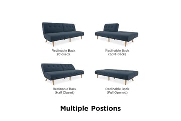 Palm Springs Futon Blå - Novogratz - Møbler - Sofaer - Sovesofaer - Futon - Futon sofa