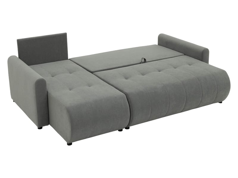 Fynrican 3-seters sovesofa med divan - svart - Møbler - Sofaer - Sovesofaer - Hjørnesovesofa