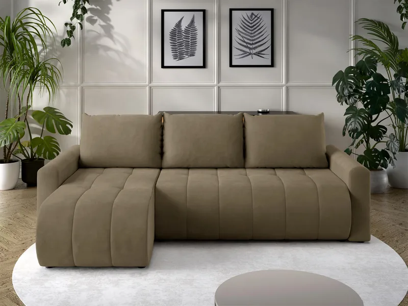 Fynrican 3-seters sovesofa med divan - Polo 875 (brun) - Møbler - Sofaer - Sovesofaer - Hjørnesovesofa