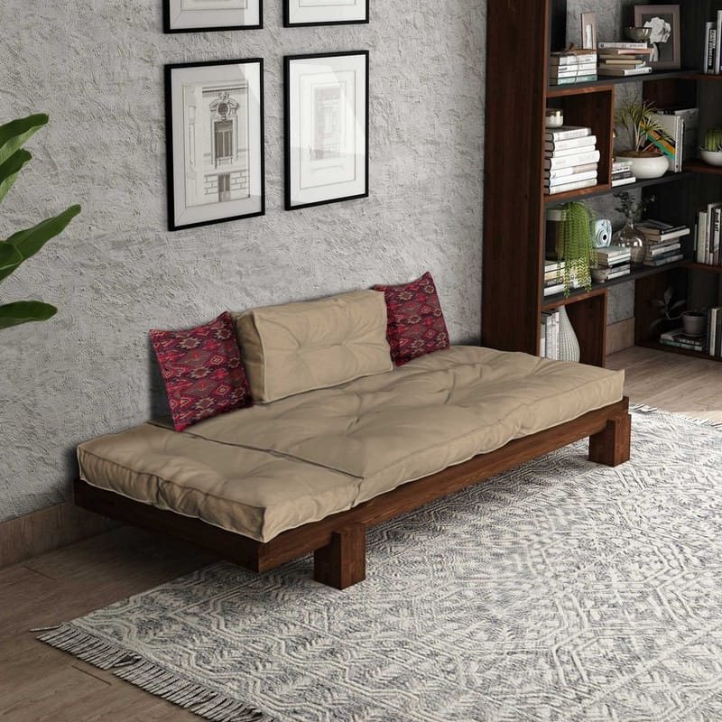 Fynros 2-seters Sovesofa - Beige - Møbler - Sofaer - Sovesofaer - 2 seters sovesofa