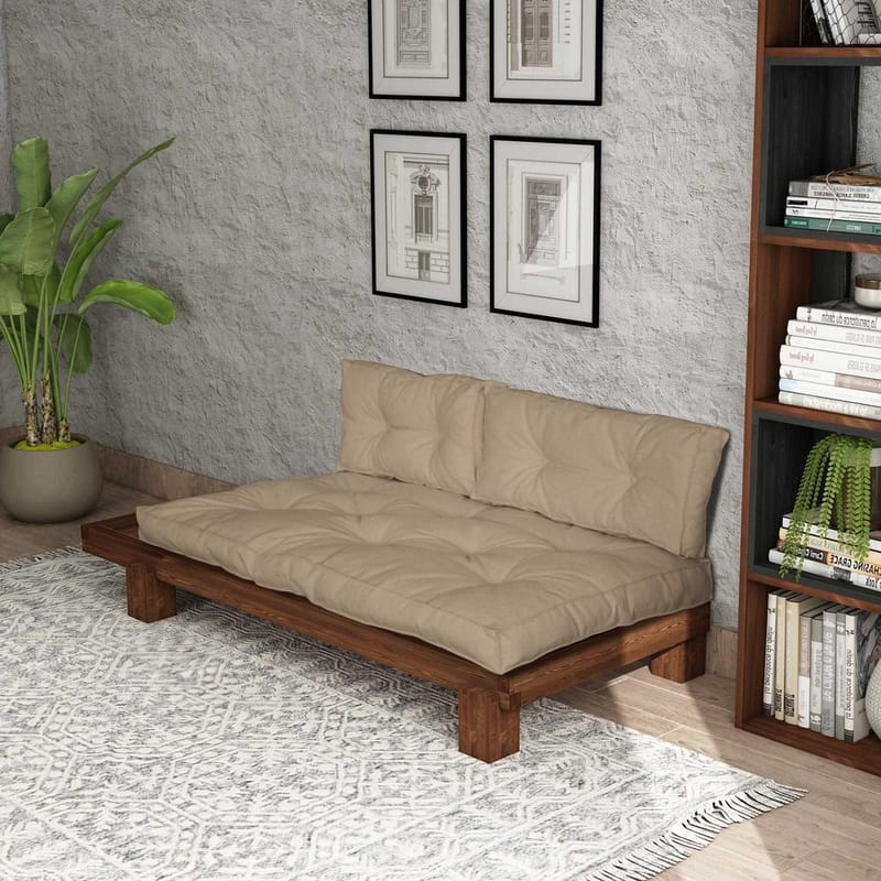 Fynros 2-seters Sovesofa - Beige - Møbler - Sofaer - Sovesofaer - 2 seters sovesofa