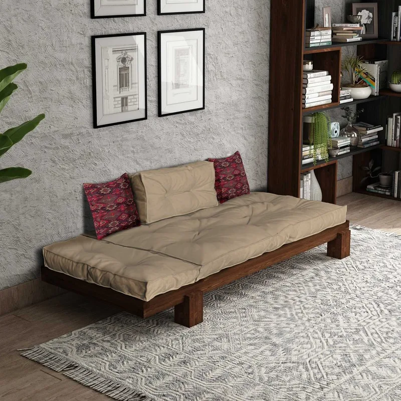 Fynros 2-seters Sovesofa - Beige - Møbler - Sofaer - Sovesofaer - 2 seters sovesofa