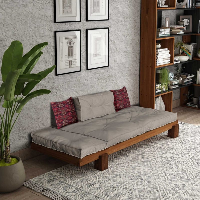 Fynros 2-seters Sovesofa - Beige/Natur - Møbler - Sofaer - Sovesofaer - 2 seters sovesofa