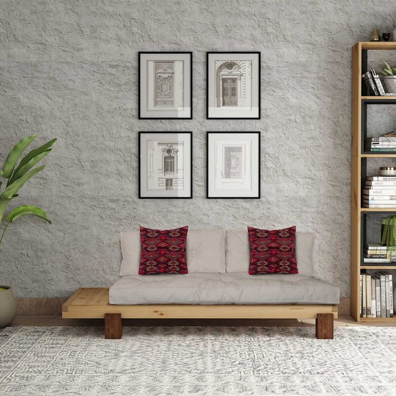 Fynros 2-seters Sovesofa - Beige/Natur - Møbler - Sofaer - Sovesofaer - 2 seters sovesofa