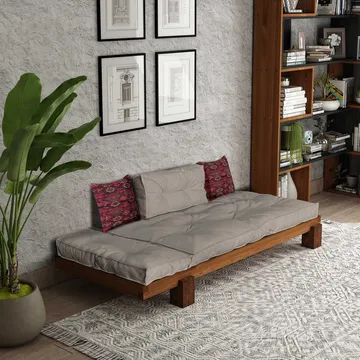 Fynros 2-seters Sovesofa - Beige/Natur - Møbler - Sofaer - Sovesofaer - 2 seters sovesofa