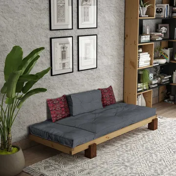 Fynros 2-seters Sovesofa - Grå - Møbler - Sofaer - Sovesofaer - 2 seters sovesofa