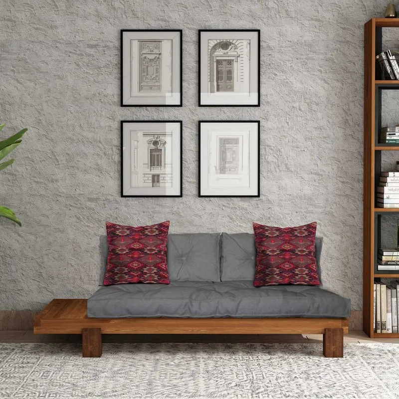 Fynros 2-seters Sovesofa - Grå/Natur - Møbler - Sofaer - Sovesofaer - 2 seters sovesofa