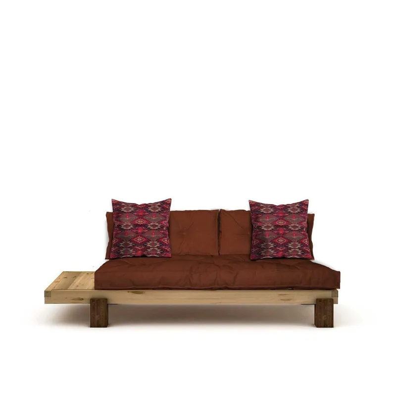 Fynros 2-seters Sovesofa - Mørkerød - Møbler - Sofaer - Sovesofaer - 2 seters sovesofa