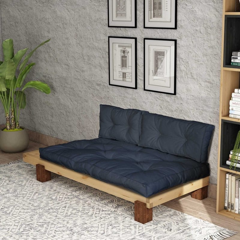 Fynros 2-seters Sovesofa - Marineblå - Møbler - Sofaer - Sovesofaer - 2 seters sovesofa