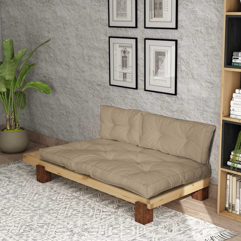 Fynros 2-seters Sovesofa - Natur - Møbler - Sofaer - Sovesofaer - 2 seters sovesofa