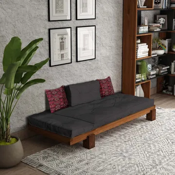 Fynros 2-seters Sovesofa - Natur/Antrasitt - Møbler - Sofaer - Sovesofaer - 2 seters sovesofa
