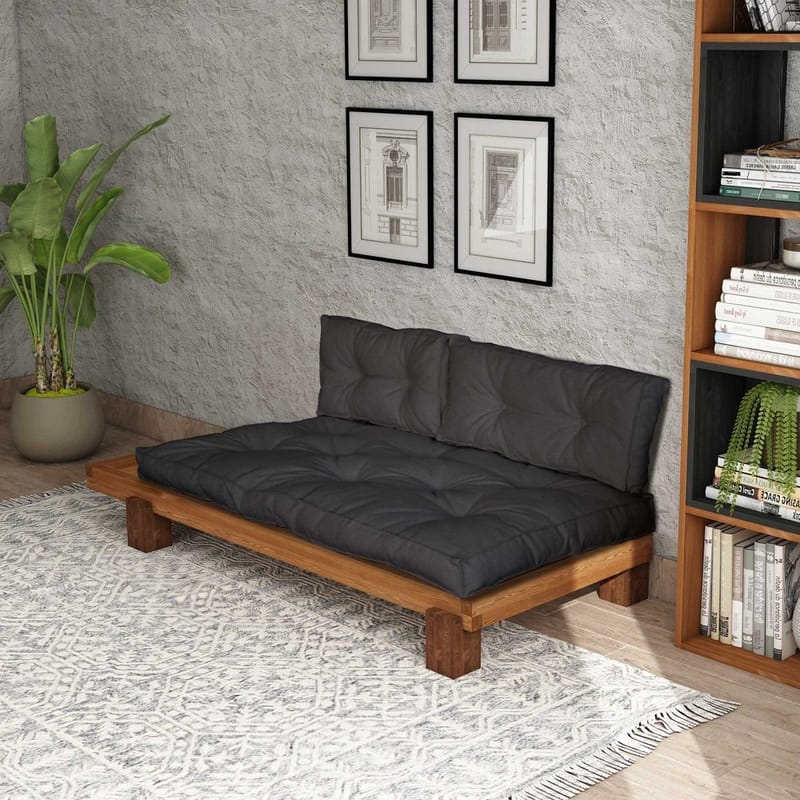 Fynros 2-seters Sovesofa - Natur/Antrasitt - Møbler - Sofaer - Sovesofaer - 2 seters sovesofa