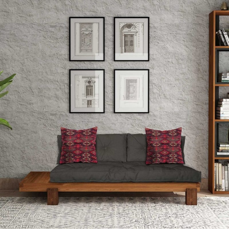 Fynros 2-seters Sovesofa - Natur/Antrasitt - Møbler - Sofaer - Sovesofaer - 2 seters sovesofa