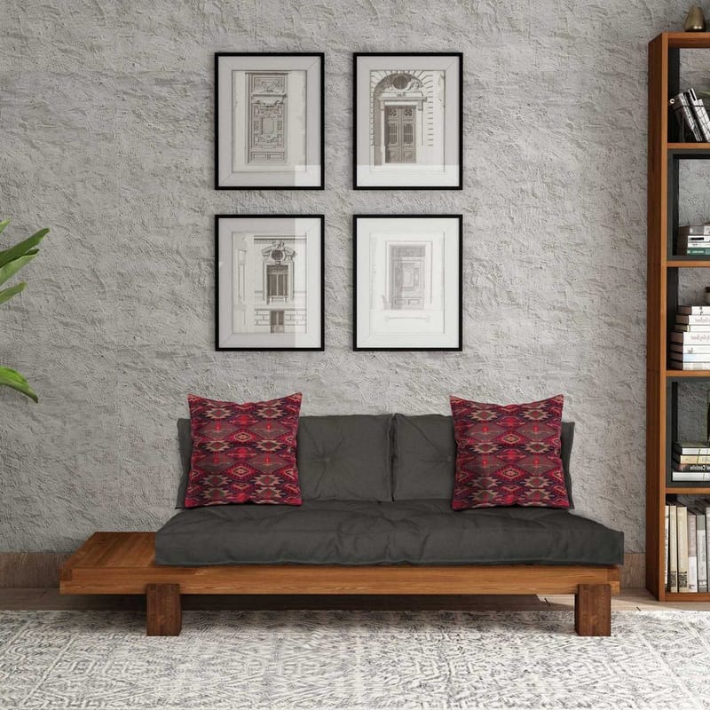 Fynros 2-seters Sovesofa - Natur/Antrasitt - Møbler - Sofaer - Sovesofaer - 2 seters sovesofa