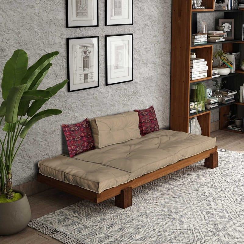 Fynros 2-seters Sovesofa - Natur/Lysebrun - Møbler - Sofaer - Sovesofaer - 2 seters sovesofa