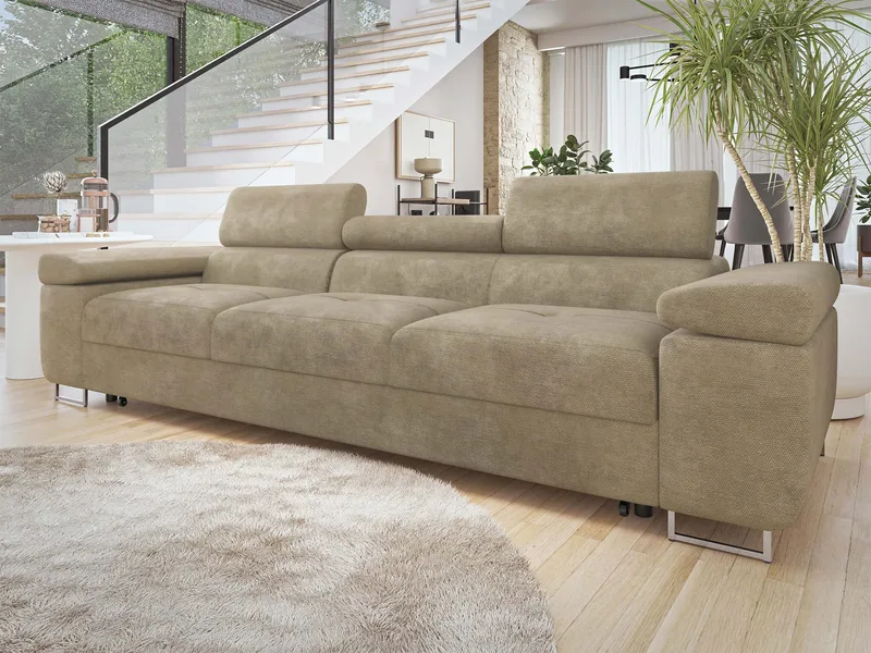 Gabina 3-seters sofa - beige - Møbler - Sofaer - Sovesofaer - 3 seters sovesofa