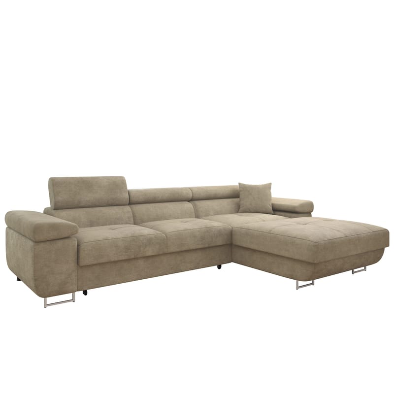 Gabina 3-seters sovesofa med divan, beige
