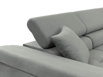 Gabina 3-seters sovesofa med divan - grå - Møbler - Sofaer - Sovesofaer - Hjørnesovesofa