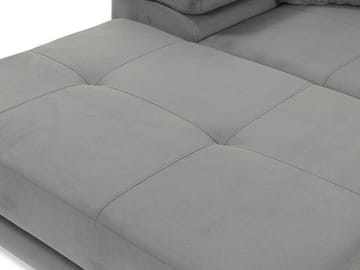 Gabina 3-seters sovesofa med divan - grå - Møbler - Sofaer - Sovesofaer - Hjørnesovesofa