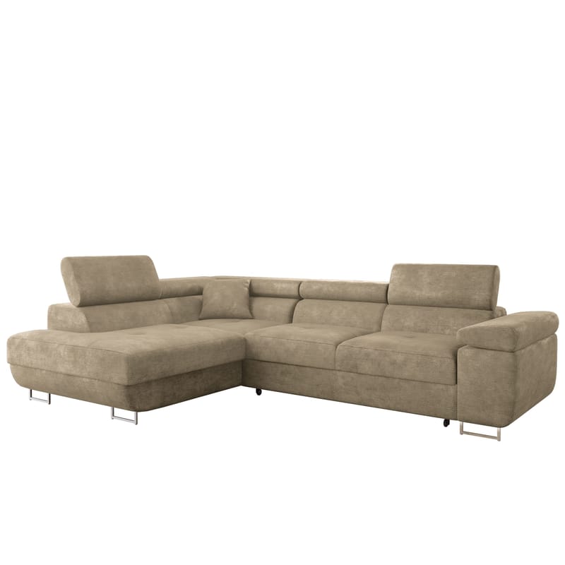 Gabina 4-seters sovesofa med sjeselong, beige