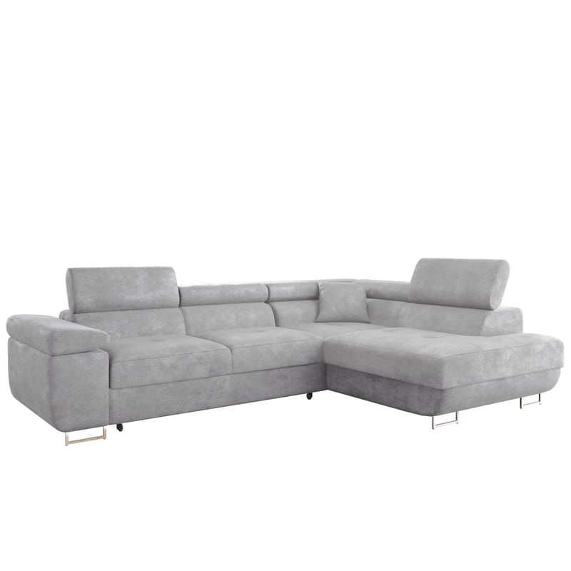 Gabina 4-seters sovesofa med sjeselong, grå