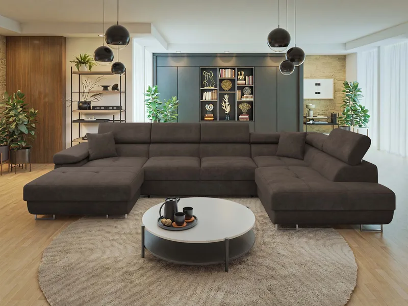 Gabina 5-seters U-formet sovesofa med divan og sjeselong - Lumo 40 - Møbler - Sofaer - Sovesofaer - Hjørnesovesofa