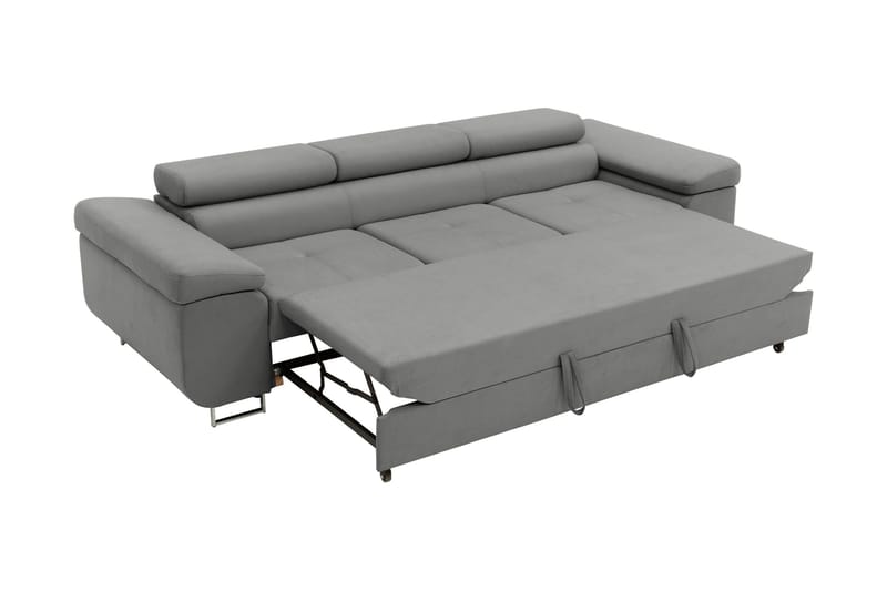Gabina Sovesofa 3-seter i Chenille - Hvit - Møbler - Sofaer - Sovesofaer - 3 seters sovesofa