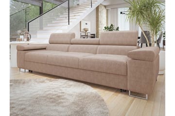 Gabina Sovesofa 3-seter i Manchester - Rosa - Møbler - Sofaer - Sovesofaer - 3 seters sovesofa
