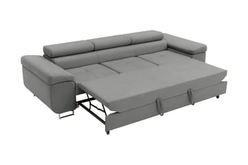 Gabina Sovesofa 3-seter i Manchester - Svart - Møbler - Sofaer - Sovesofaer - 3 seters sovesofa