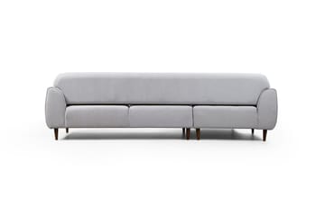 Gajanejos 5-seter Venstrevendt L-formet Sovesofa 87x237 cm i Stoff - Lysegrå - Møbler - Sofaer - Sovesofaer - Langsgående sovesofa